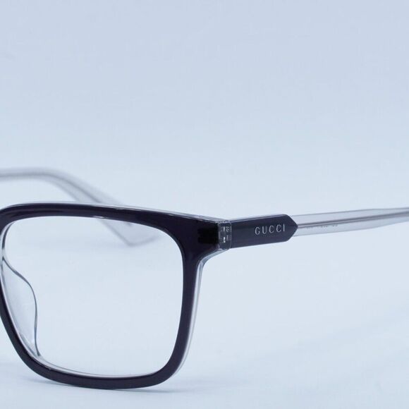 Gucci GG1120OA 002 Eyeglasses Grey 55mm Square Frame - Picture 2 of 11